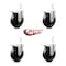 Service Caster 5 Inch Hard Rubber Wheel Swivel 3/4 Inch Square Stem Caster Set Total Lock Brake SCC-SQTTL20S514-HRS-34-4 - alternate 5